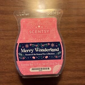 Scentsy Merry Wonderland Wax Bar - Pink and Blue